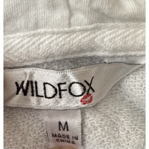 Wild Fox Tie Dye Hoodie Peri Shibori Pullover Sweatshirt Pocket Size M - Picture 6 of 8